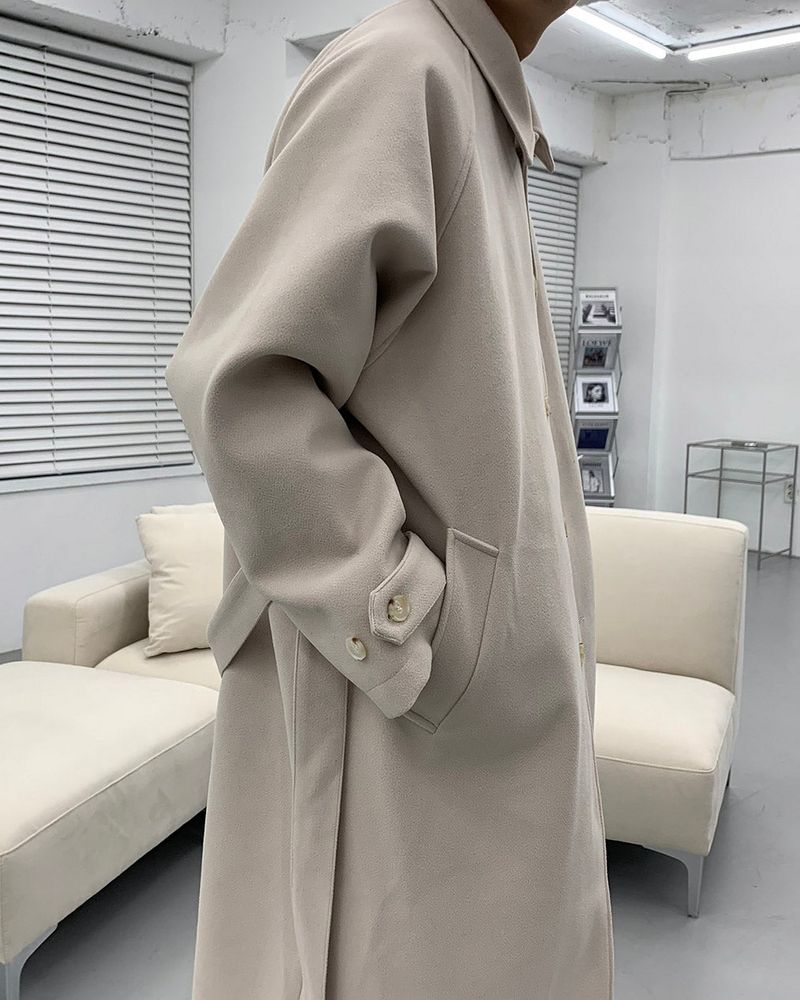 SI wool belted mac coat (3 colors)