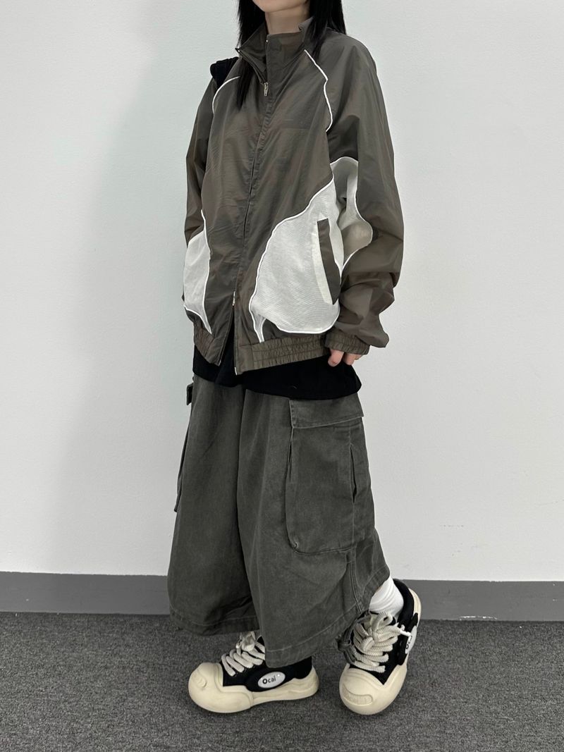 strap cargo bermuda pants
