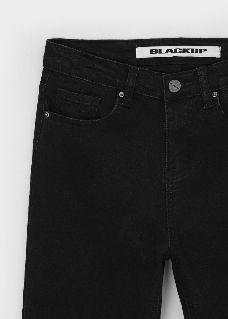 [B-DENIM] HEATING BLACK BOOTS-CUT 047