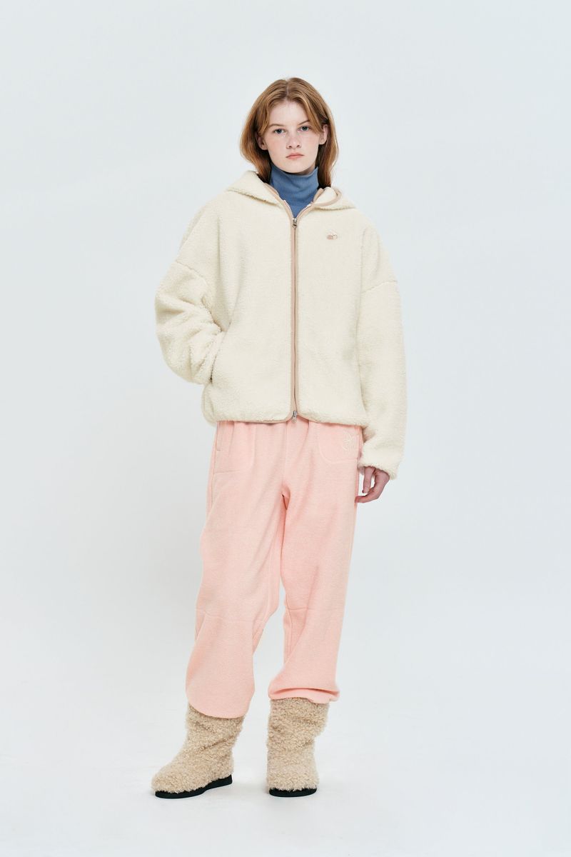 CHERRY TERRY JOGGER PANTS [SALMON]