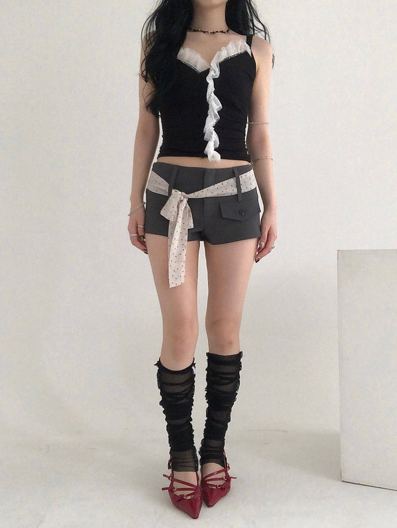 Dot Scarf Set Pants
