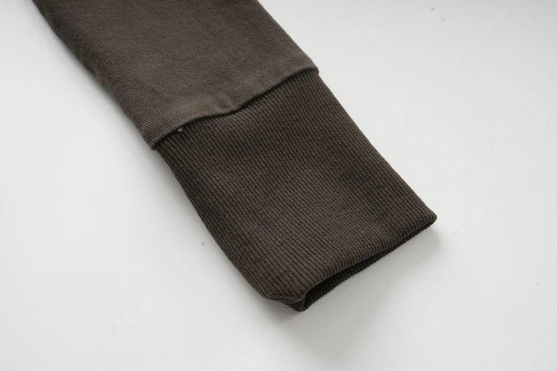 Brown Pocket High-Neck Zip-Up Jacket
