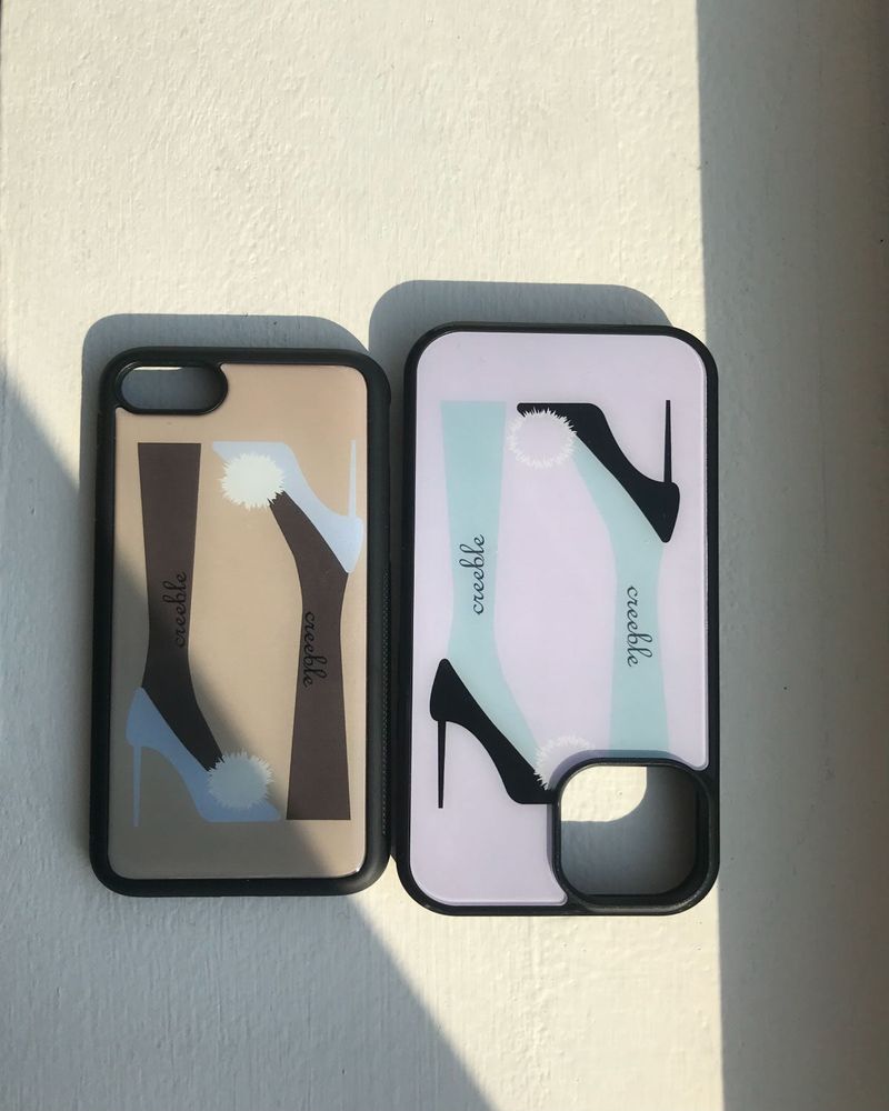 [MADE]high heel glass bumper case(purple)