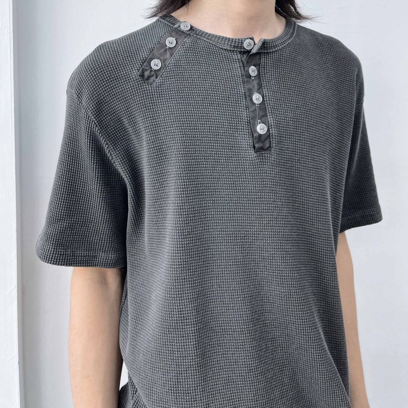 Structured Wide-Sleeve Black Top