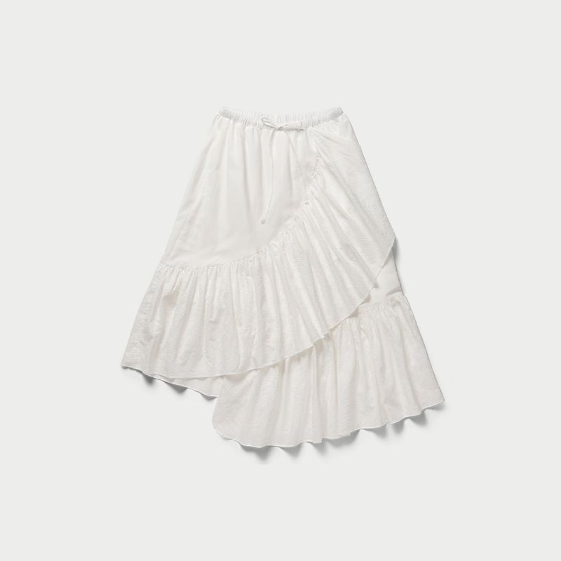 WITHOUTSUMMER（ウィズアウトサマー）の「Ruffle long skirt_ivory（Skirts）」