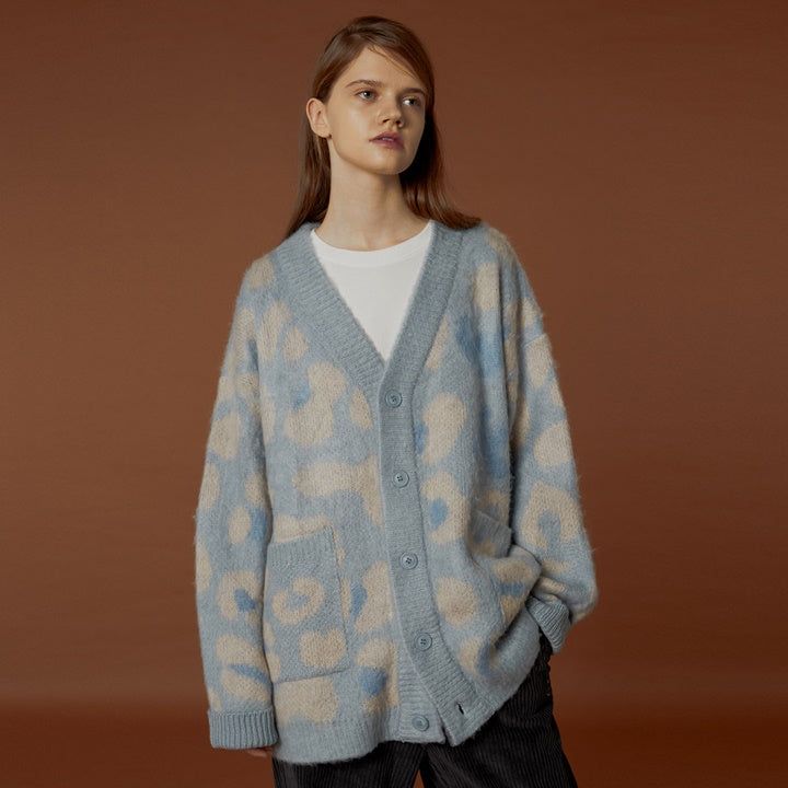 Mohair Leopard Cardigan