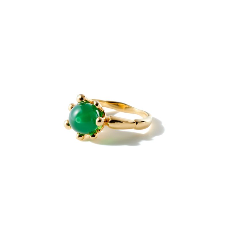 Frica Jewelry(フリカ ジュエリー)の「MELTING RING 2 (green onxy)(Accessories)」