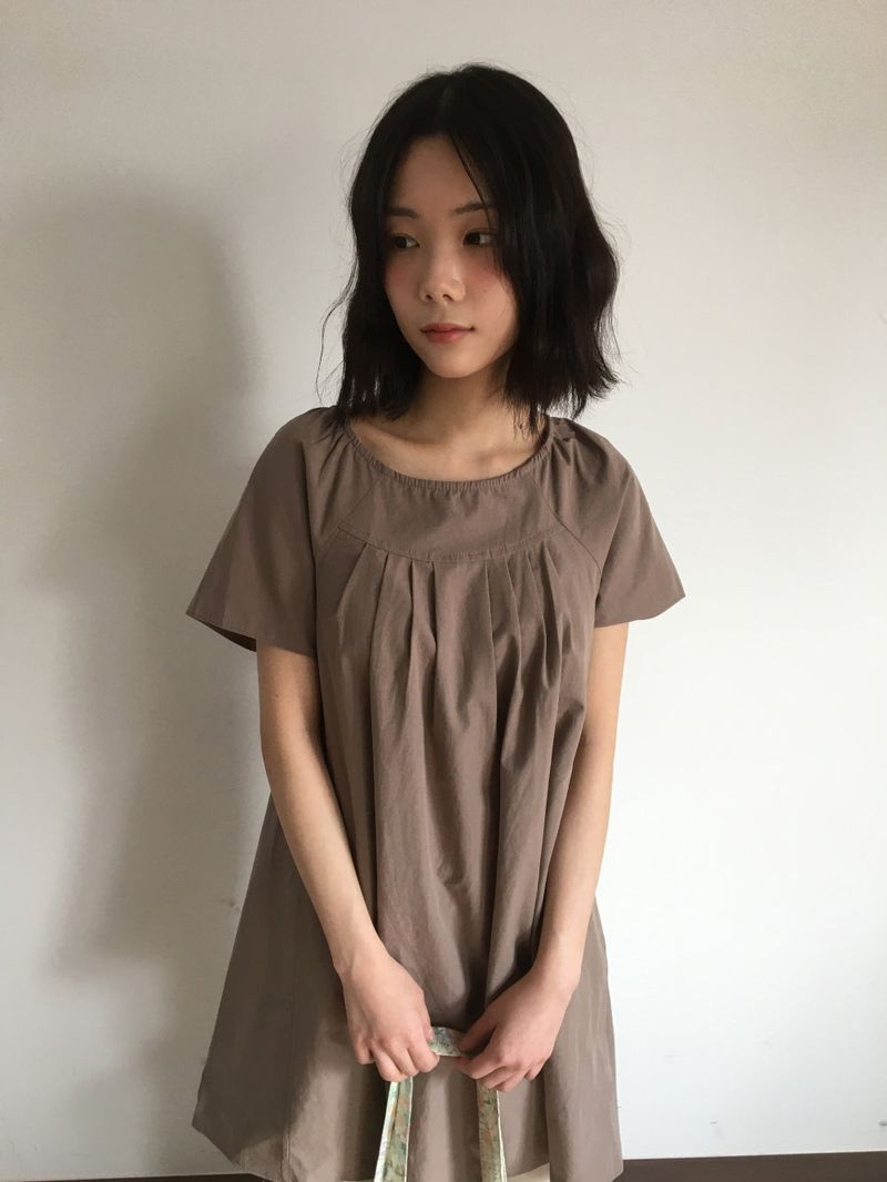 Linne pintuck dress (3color)