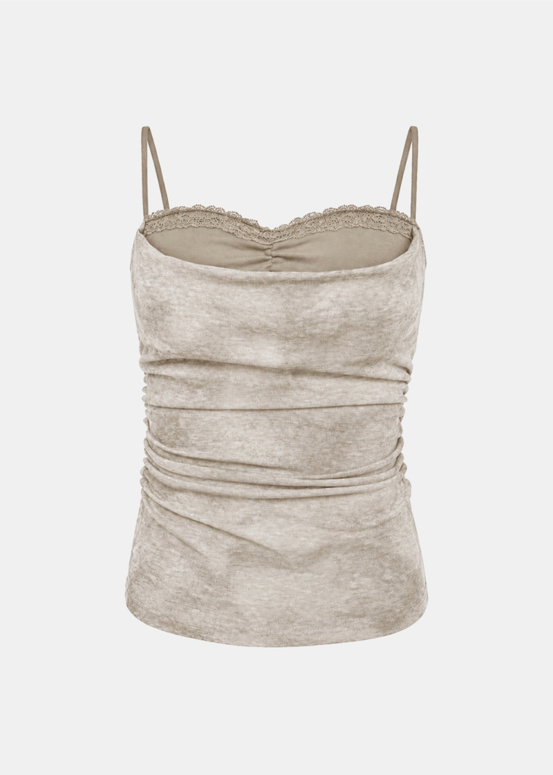 Sorel Lace Ruched Cami