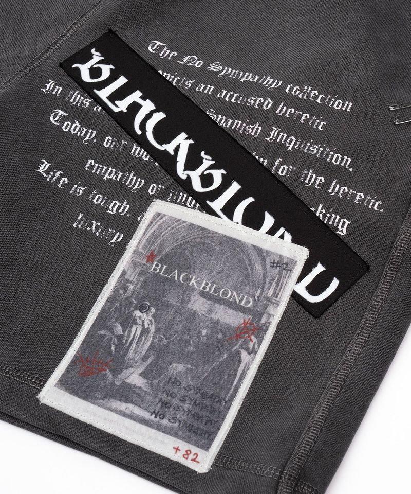 BBD Chaos Patch Pigment Sweatshorts (Charcoal)