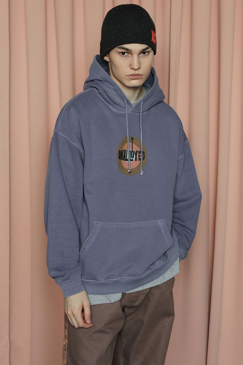 LOGO LABEL BEANIE / CHARCOAL