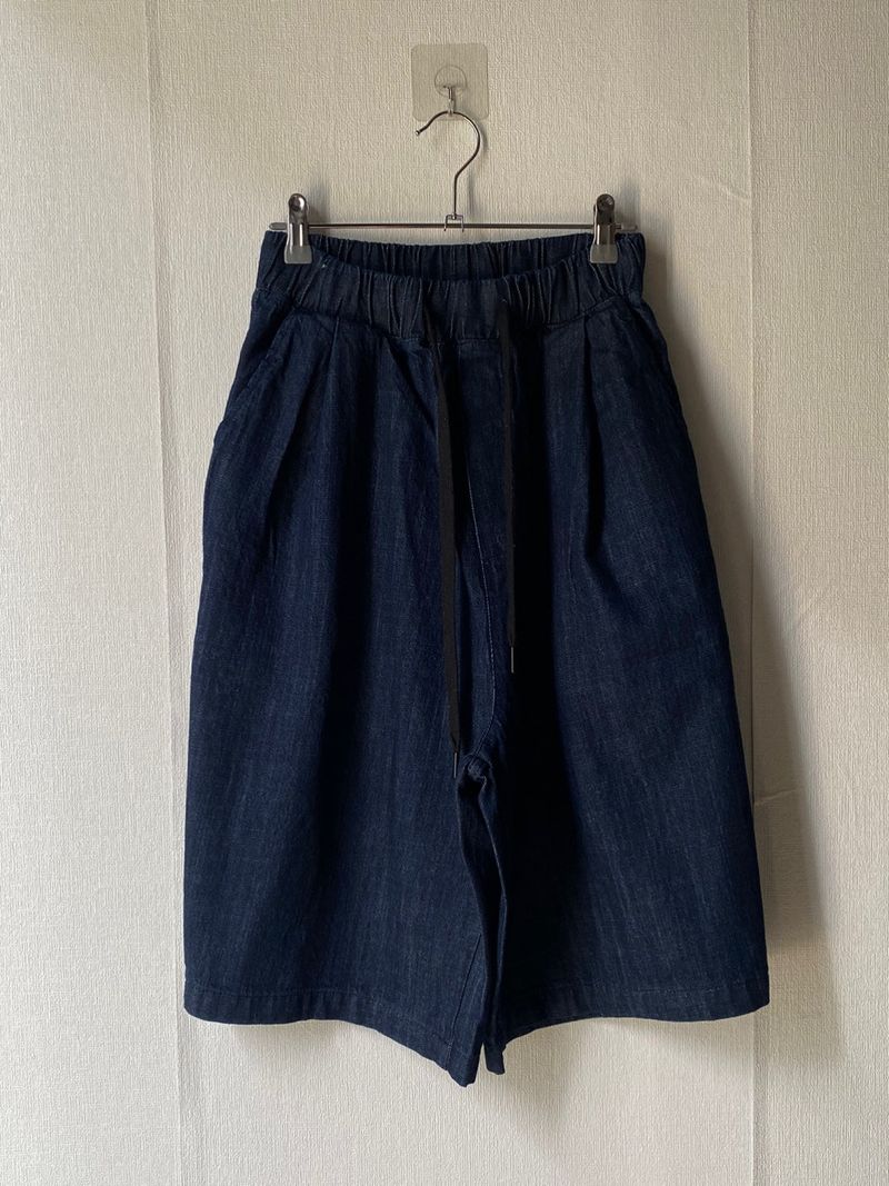 Denim Balloon Half Pants 2C