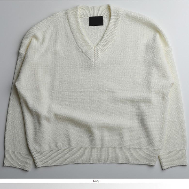 MJ Overfit Masion V Neck Knit (6color)