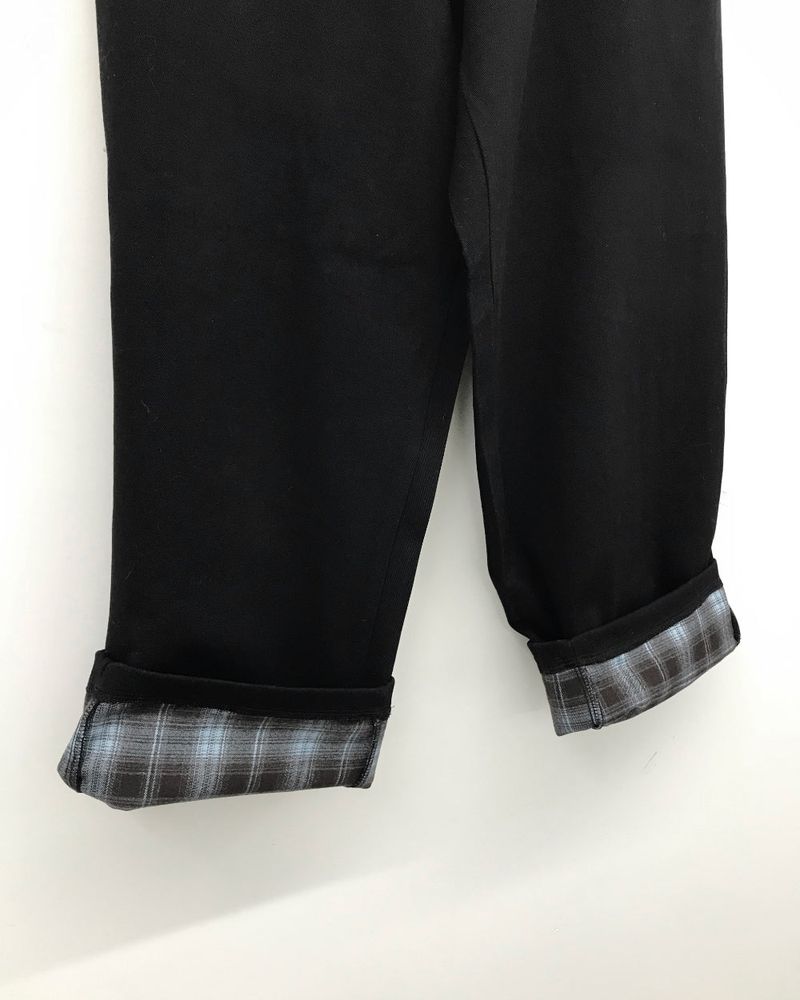 [MD Pick] Non-Fade Check Roll-up Denim (2 Colors)