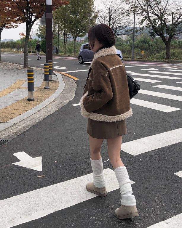 [Belt Set] Ropan Wool Mini Belt Skirt