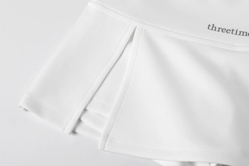 【即日発送】Athletic slit skirt - white 