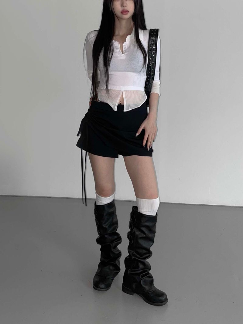 shirring formal skirts(2 color)