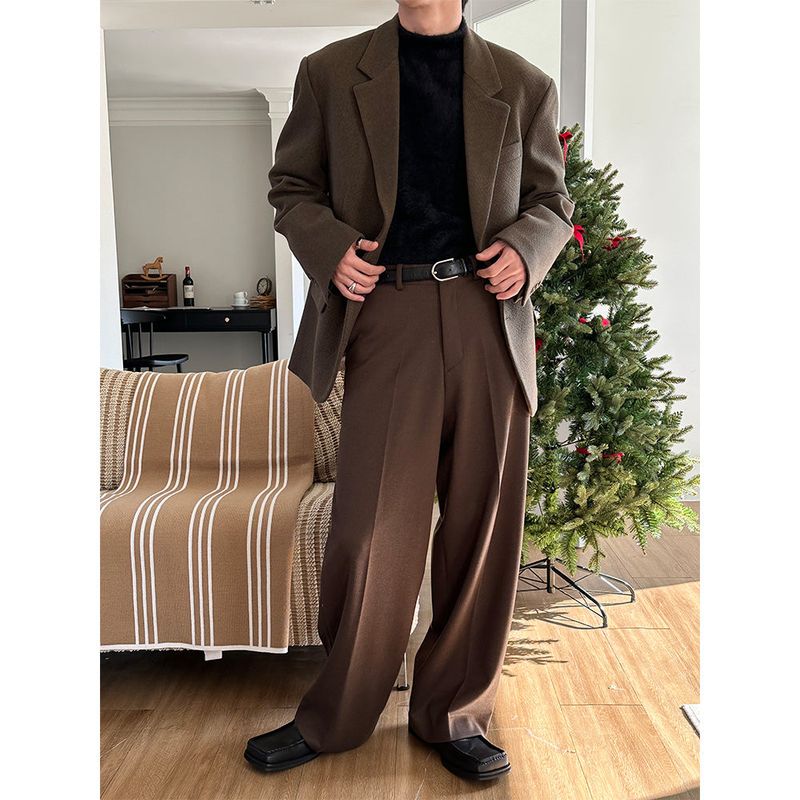 [F/W] Herringbone wide slacks(3color)