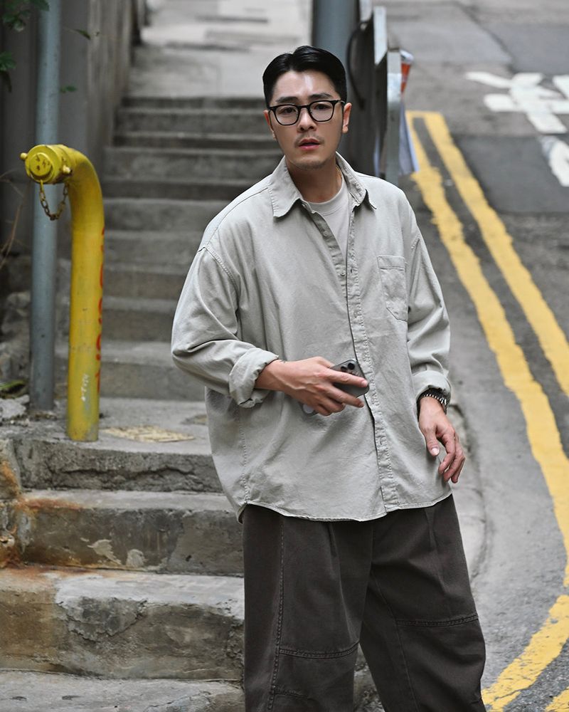BOXSENSEI（ボックスセンセイ）の「WIT AGING WASHED SHIRT LB（Tops）」
