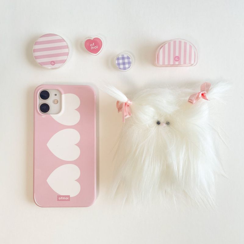 cutie heart glossy hard phone case