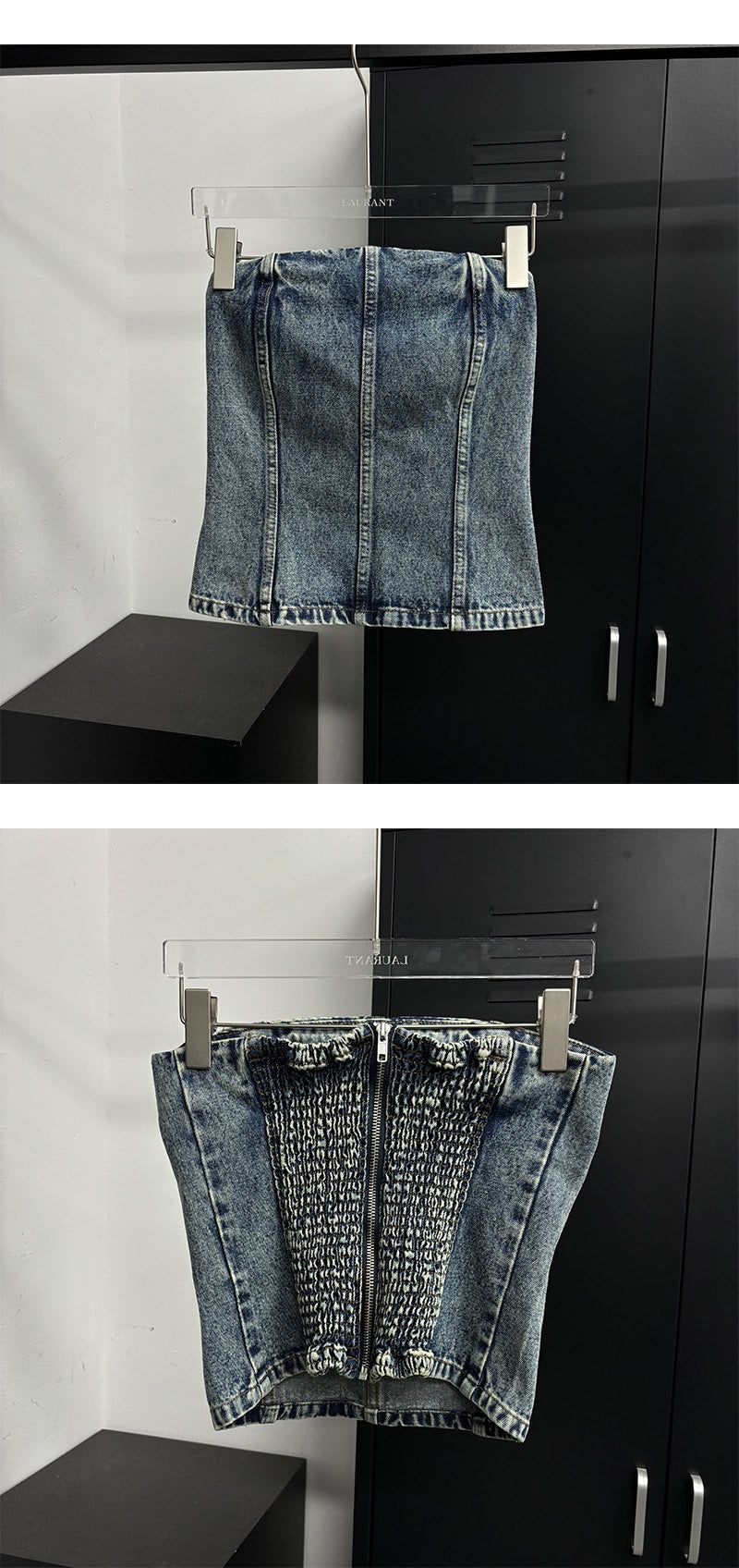 Kitch slit denim top