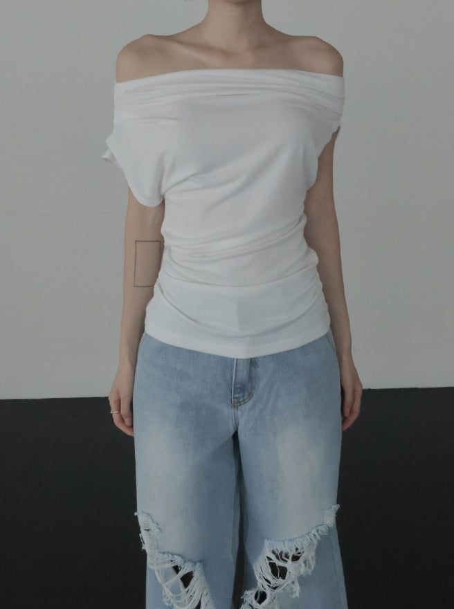 mnem（ムネム）の「O'Belle Unbalance One Off Tee（Tops）」