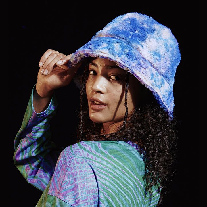 DILETTANTISME（ディレッタンティズム）の「CANDY BLUE ECO FUR BUCKET HAT（Hats）」