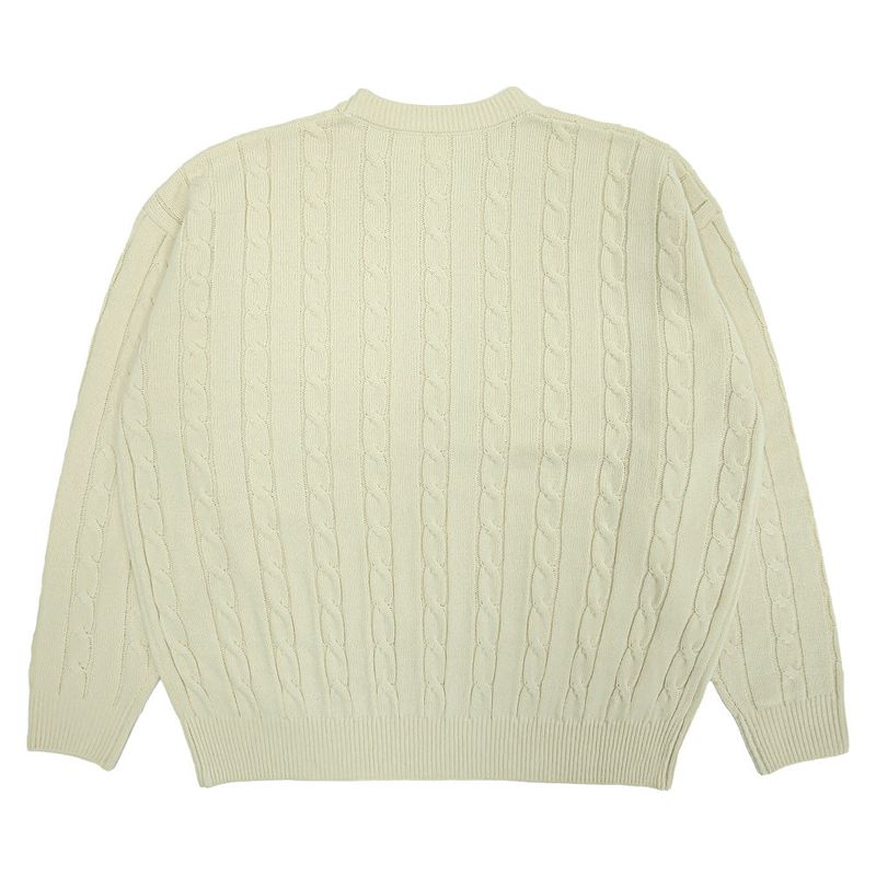 Usual Round Cable Knit - 5COLOR