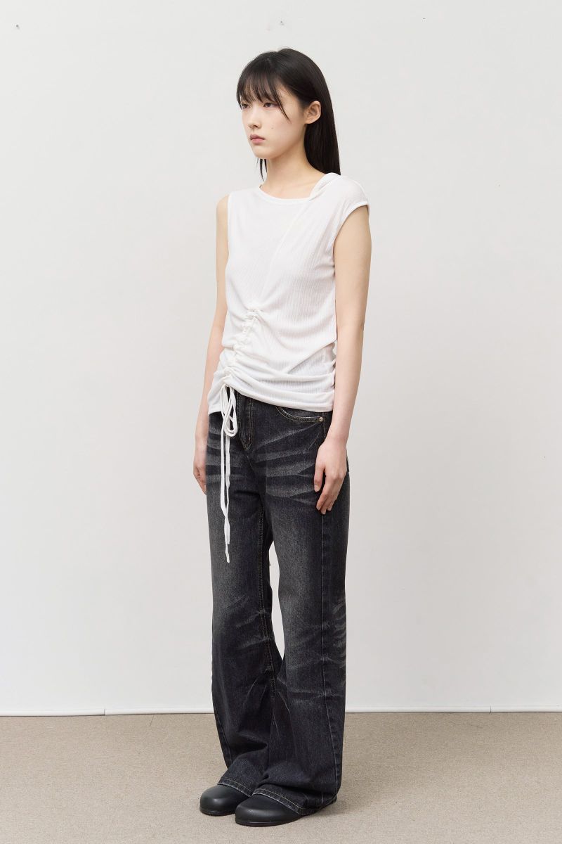 (W) Thunder Washed Bootscut Denim