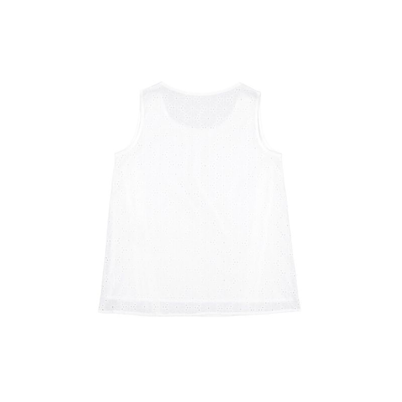 Berry Punching Lace Sleeveless (ivory)