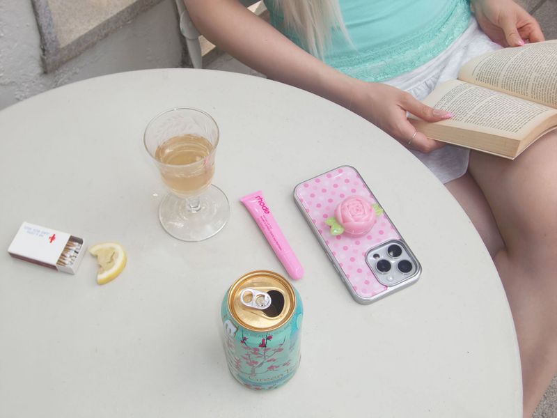 【TPUケース】Summer Dot Case_Pink