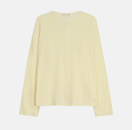 1+1 Daily Ribbed Round Cardigan