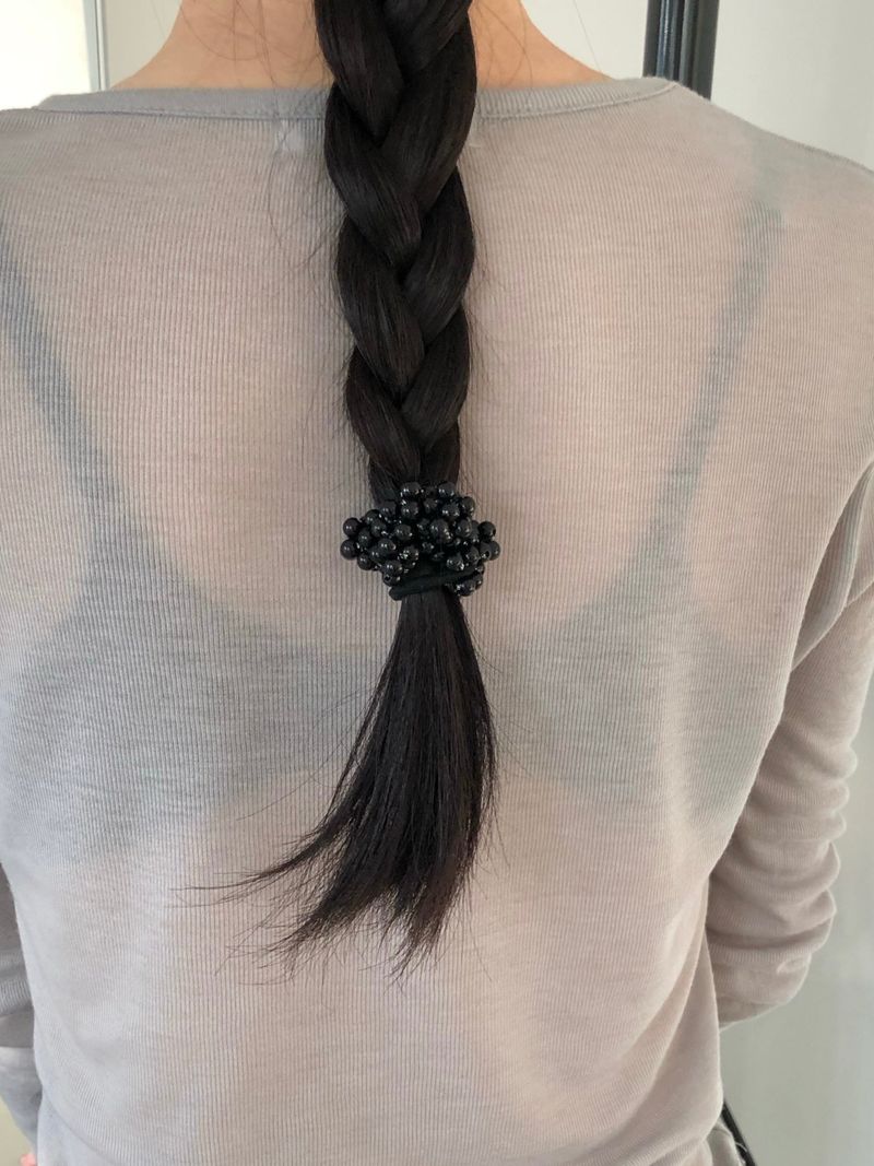 Grape scrunchie
