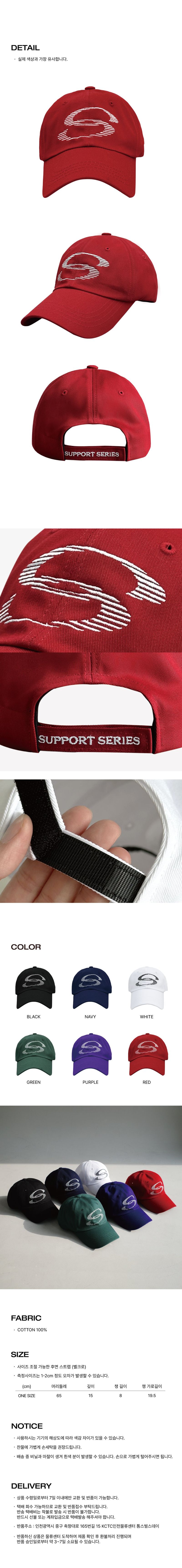 SUPPORT SERIES SPEED LOGO SPORTS CAP RED