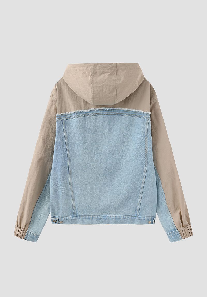 DENIM ANORAK BLUE