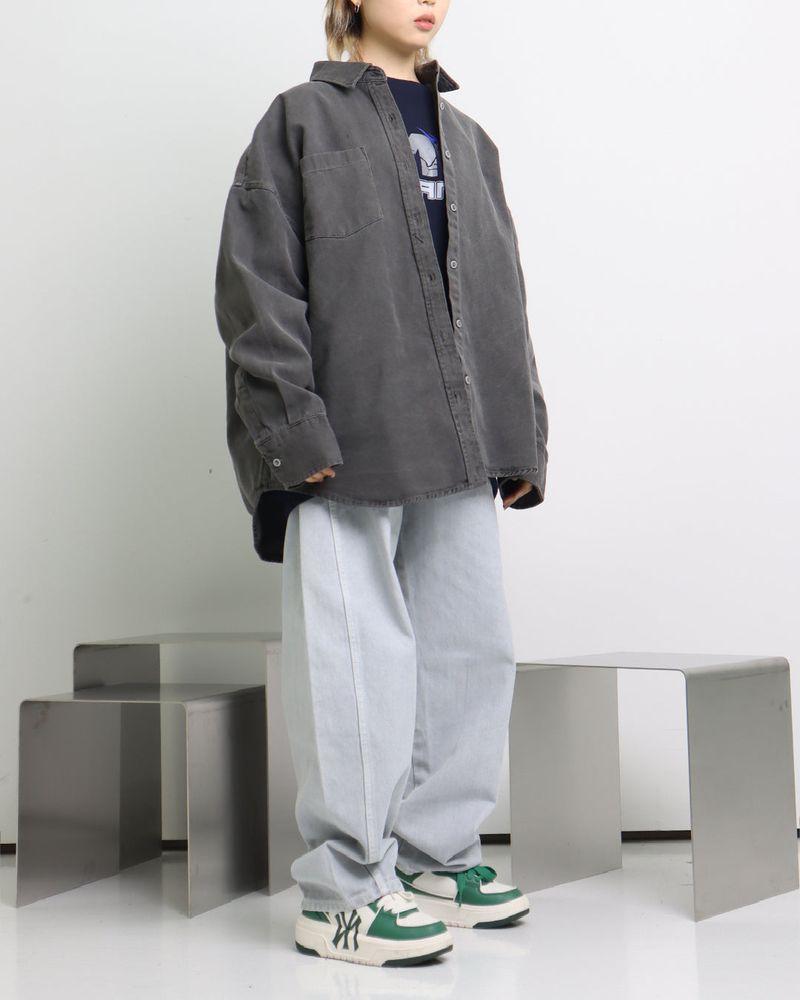 Overfit Pigment Shirt Jacket_2color