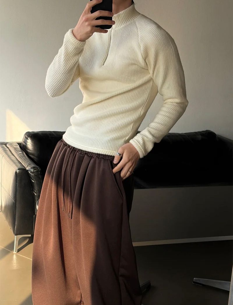 [PROMOTION] Front two tuck wide sweat pants(5color)