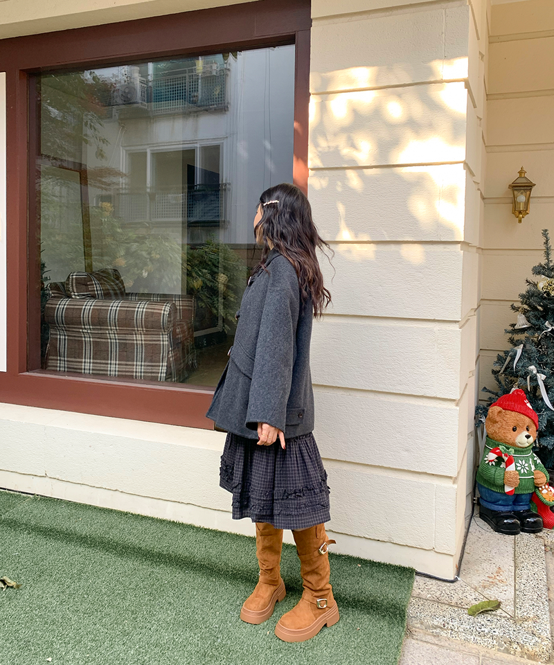 Duffle Half-Length Handmade Coat Jacket