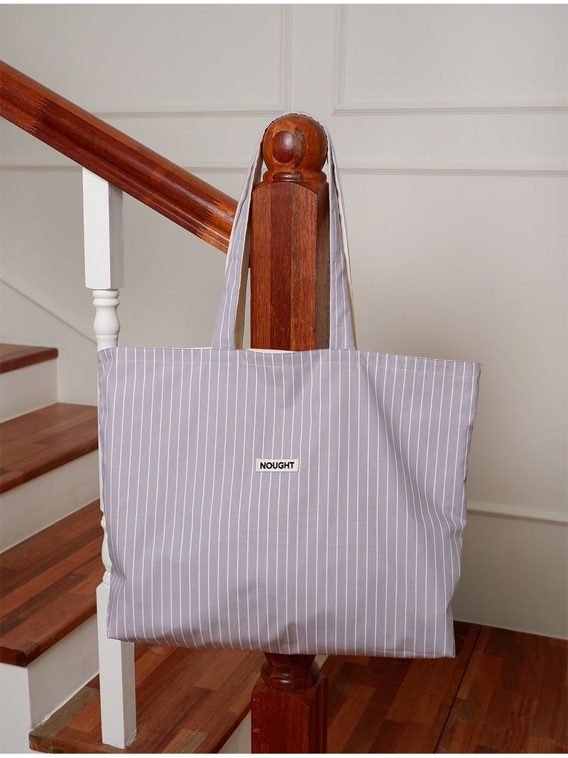 Emb Logo Cotton Day Bag / ST Grey