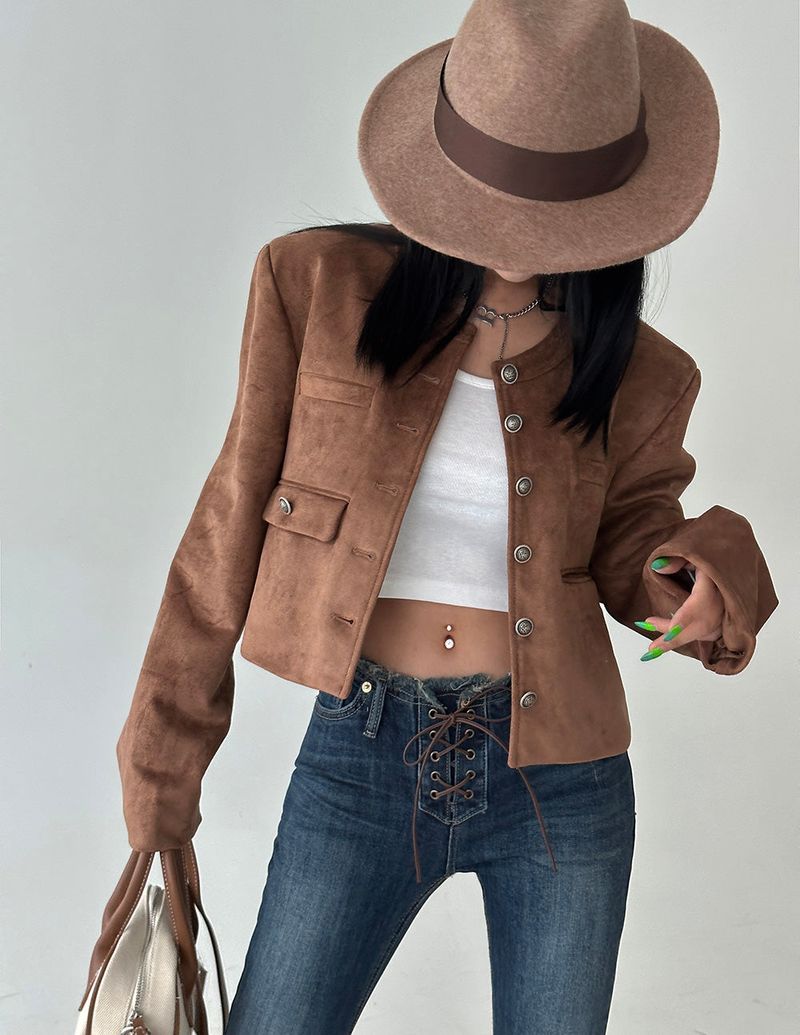 Basic Double-Sided Cropped T-shirt