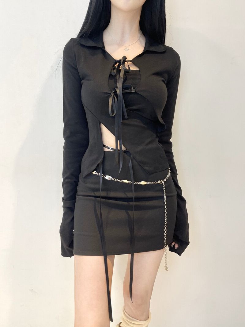 782. Romi ribbon slit sh (2color)