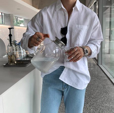 Logane Premium Ice Linen Overshirt