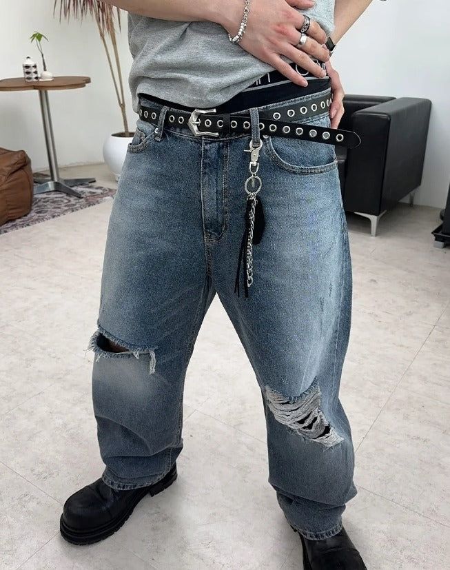 Ens Damaged Regular Denim Pants