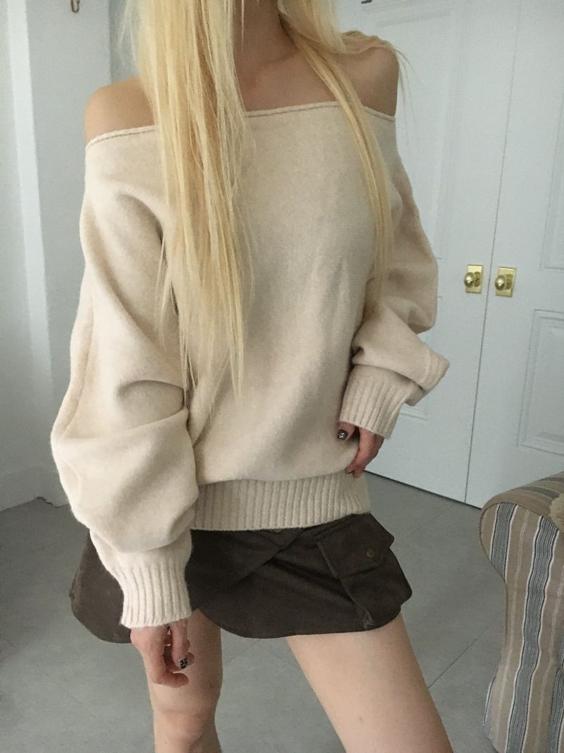 Cozy Off-Shoulder Knit