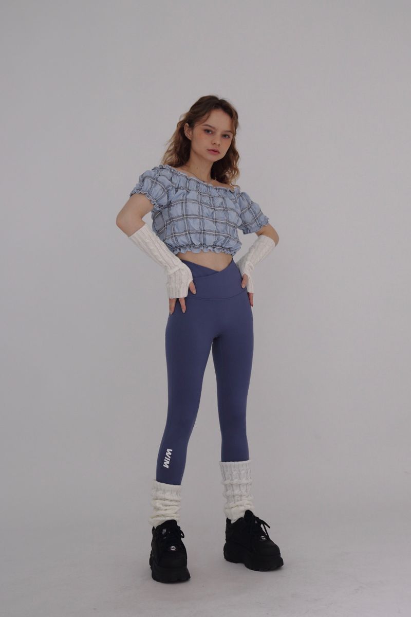 DOUBLELAP LEGGINGS- indi blue