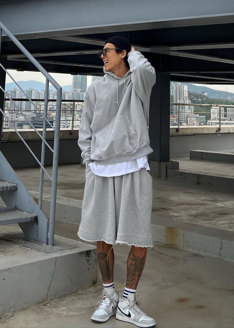 Essential flared half Pants 4COLOR