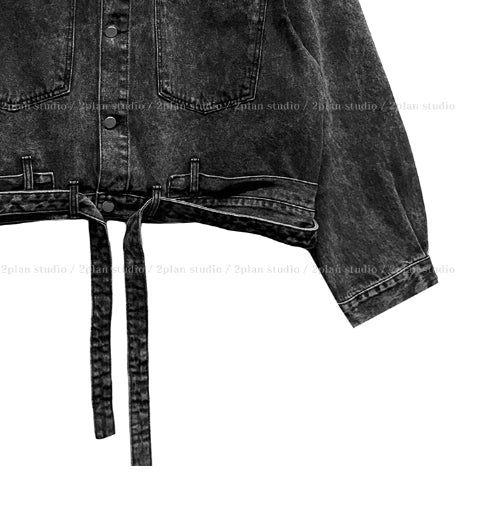 East Belted Denim Jacket