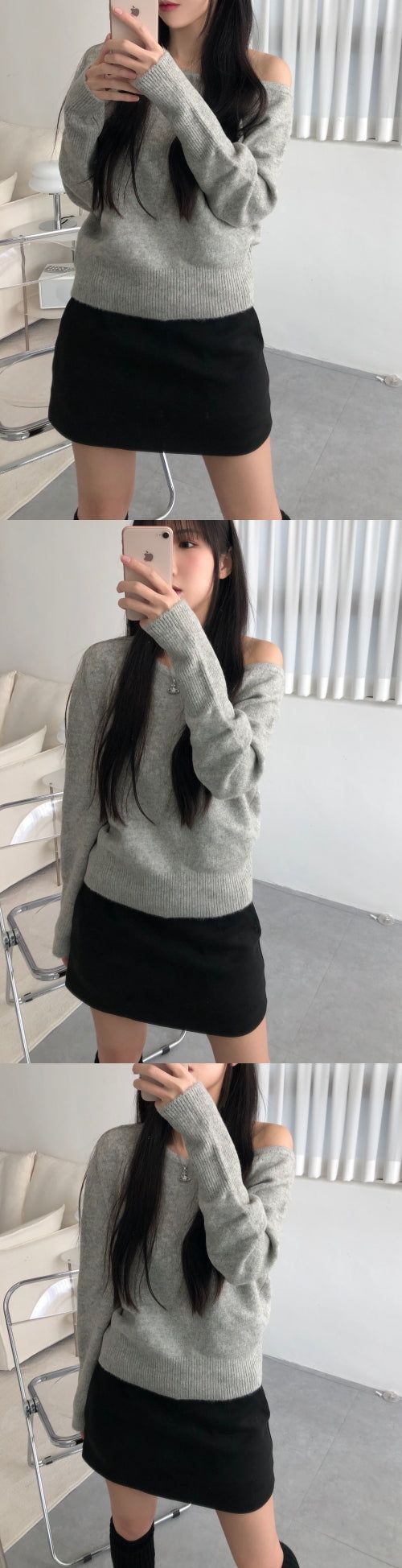 Soft off knit (4color)
