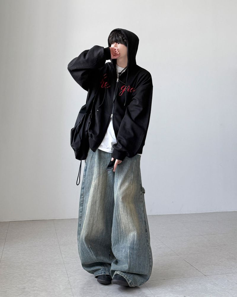 Java Stud Hood Zip-Up