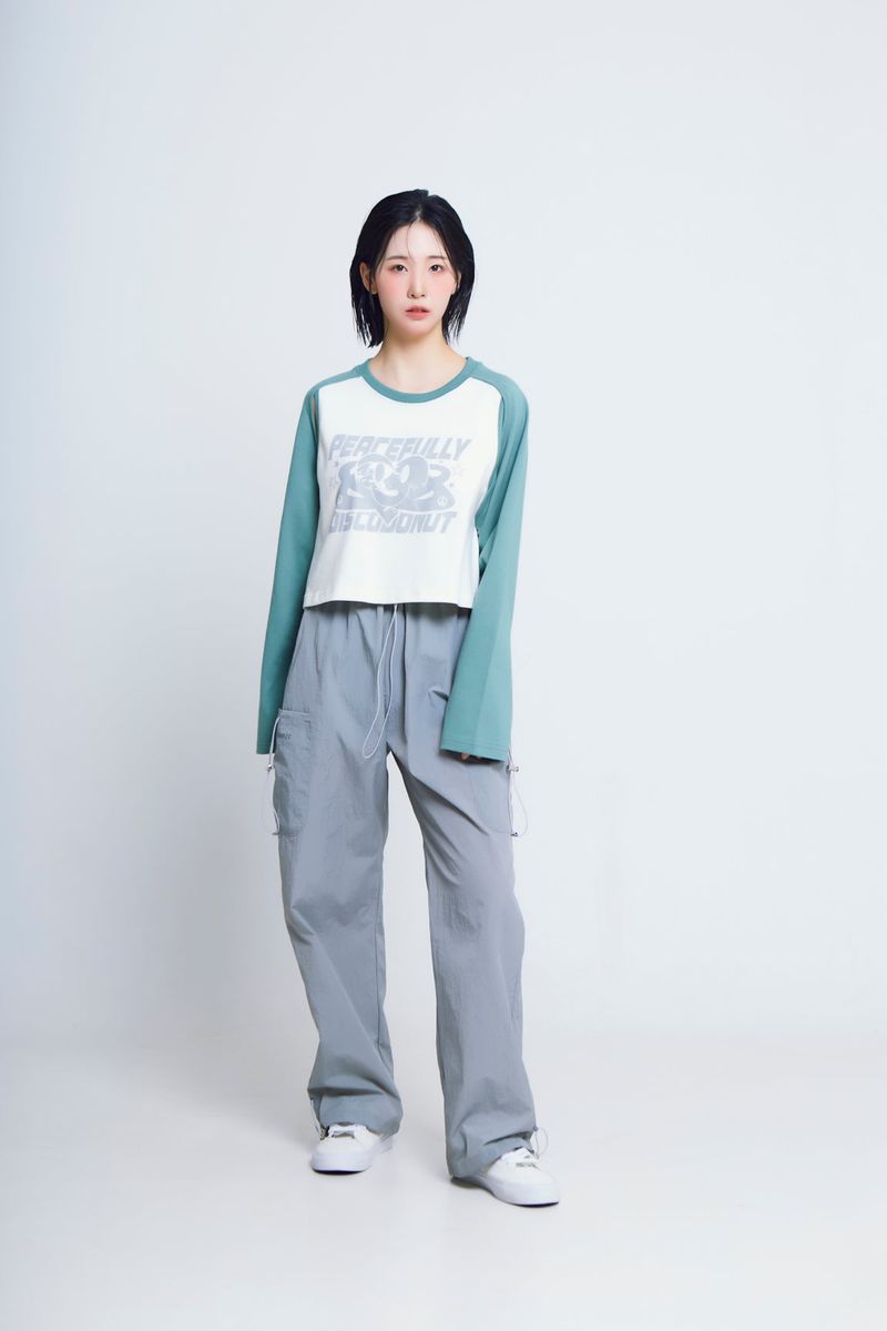 string cargo track pants_gray